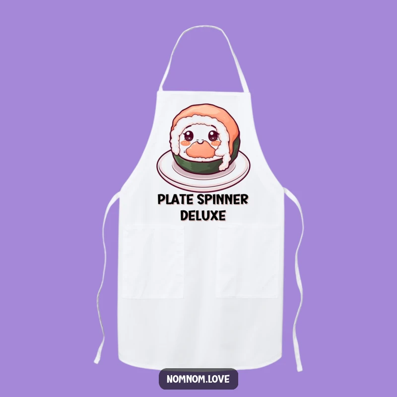 Funny Sushi Spin Apron - Kitchen Fun for Food Lovers, Perfect Chef Gift