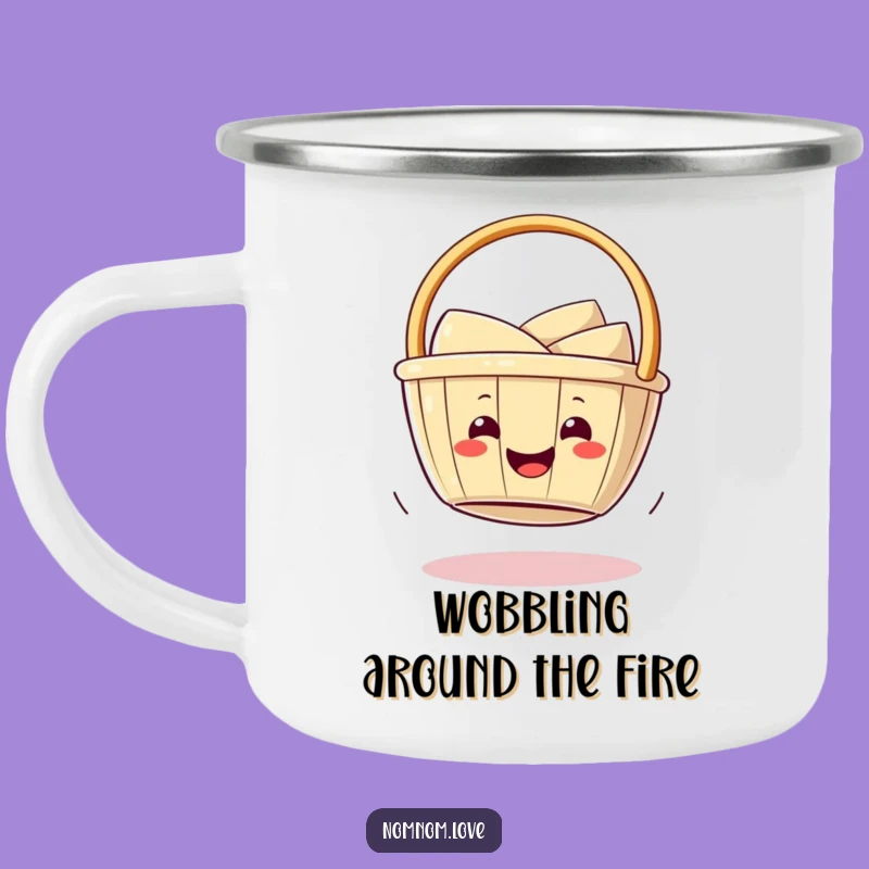 Funny Dim Sum Campfire Mug - Wobbling Foodie Outdoor Gift - Hilarious!