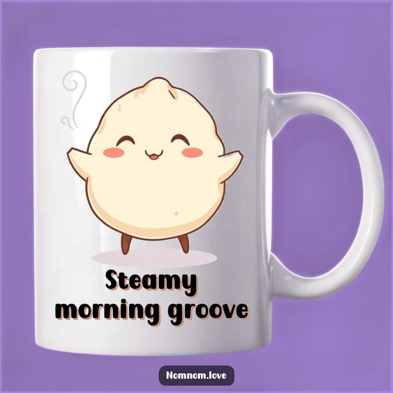 Funny Dumpling Jig Mug - Smiling Dancing Foodie Cup, Perfect Gift