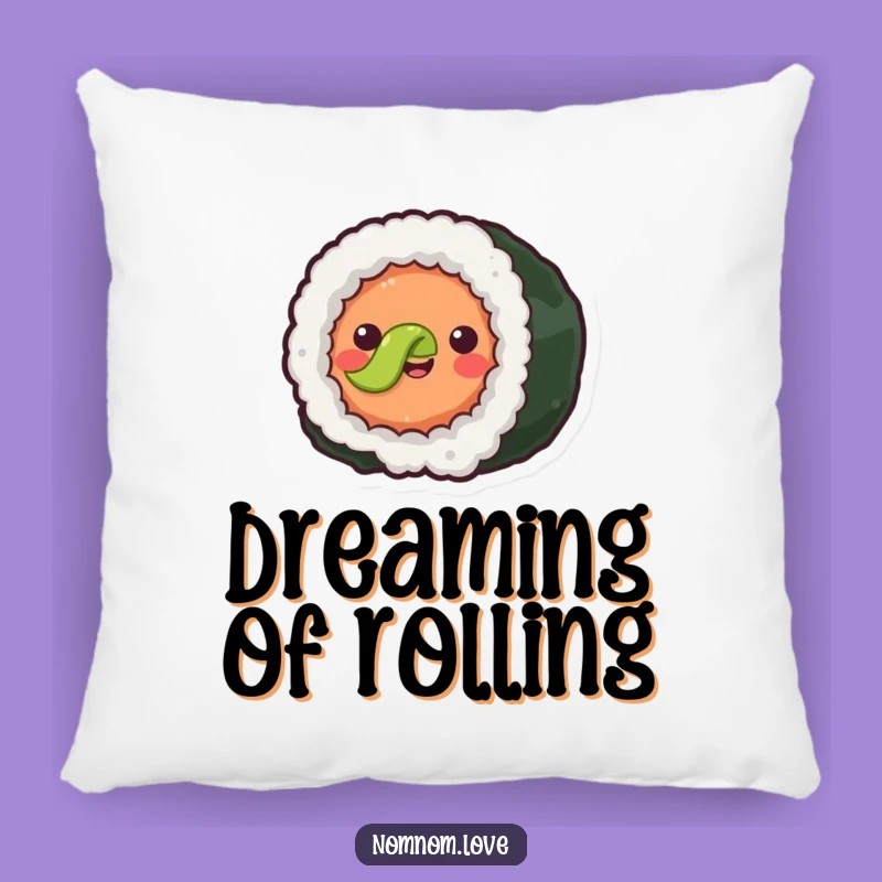 Comfy Funny Sushi Roll Pillow - Joyful Foodie Cushion - Adorable Gift!