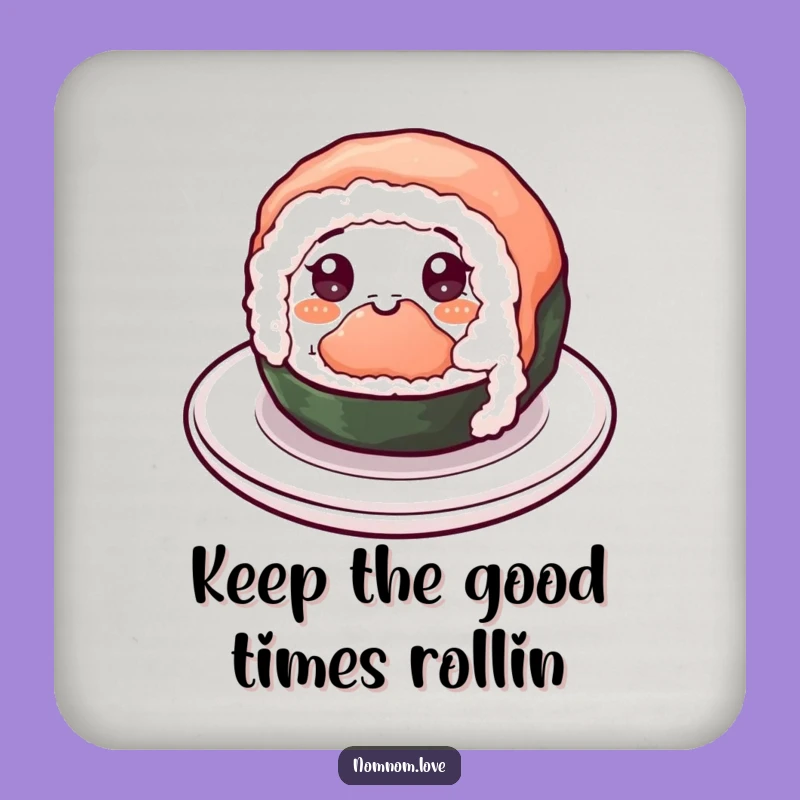 Funny Sushi Spin Coaster - Protect Surfaces Playfully, Ideal Foodie Gift