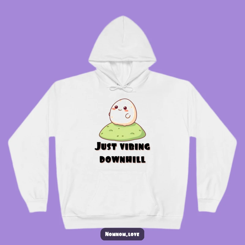 Funny Mochi Hoodie - Cozy Happy Dessert Rolling Sweatshirt Gift