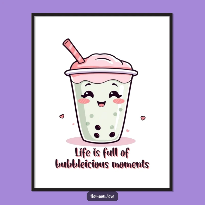 Free Printable Boba Wall Art: Playful Drink Decor, Downloadable Humorous Art!