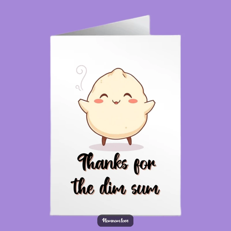 Free Printable Dumpling Thank You Card: Cute & Funny Downloadable Gift