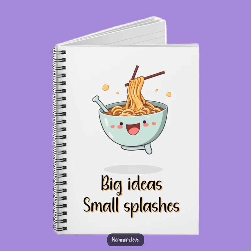 Funny Ramen Leap Notebook - Jot Down Delicious Ideas