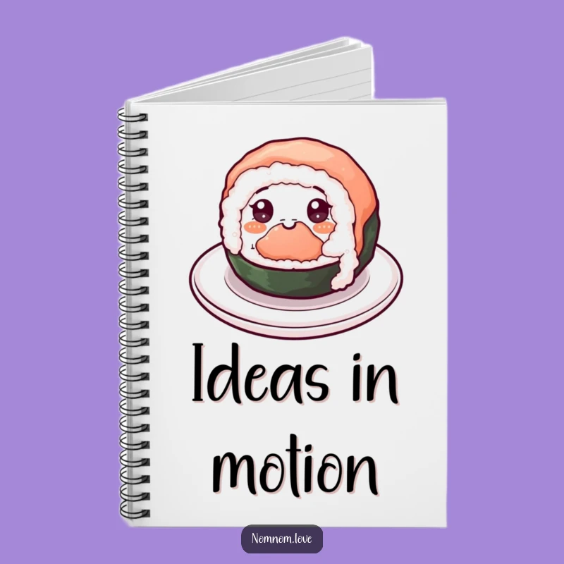 Funny Sushi Spin Notebook - Jot Down Delicious Ideas