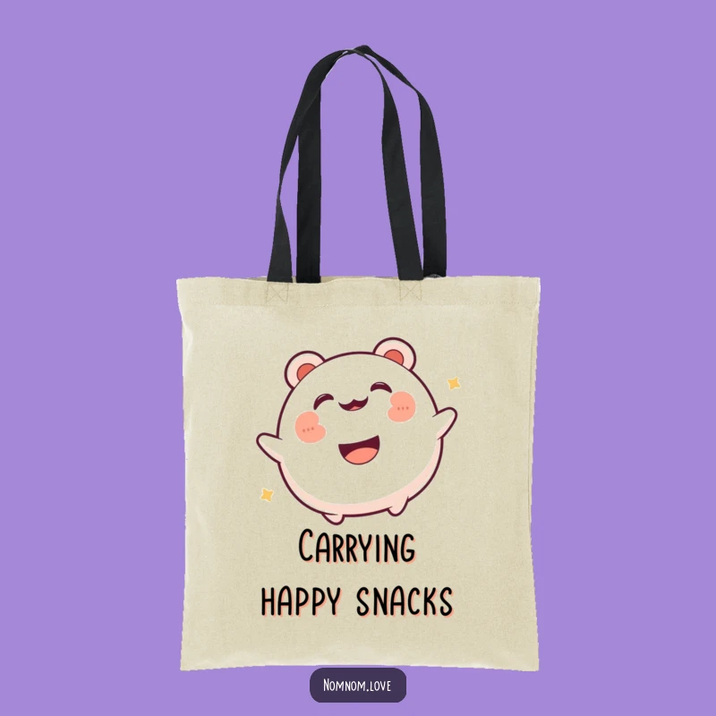Funny Bao Bun Tote Bag - Carry Your Happiness - Hilarious Foodie Gift!